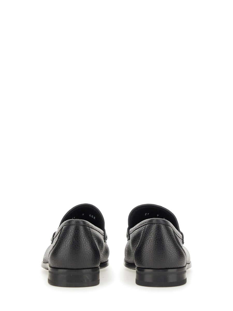 Ferragamo Ornament Gancini Hook Moccasins for Men