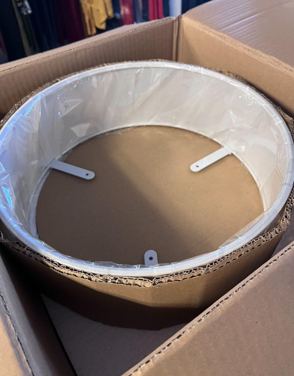Open Box Progress Lighting Inspire Collection 13 in. 2- Light Brushed Nickel Transitional Kitchen Ceiling Light Drum Flush Mount