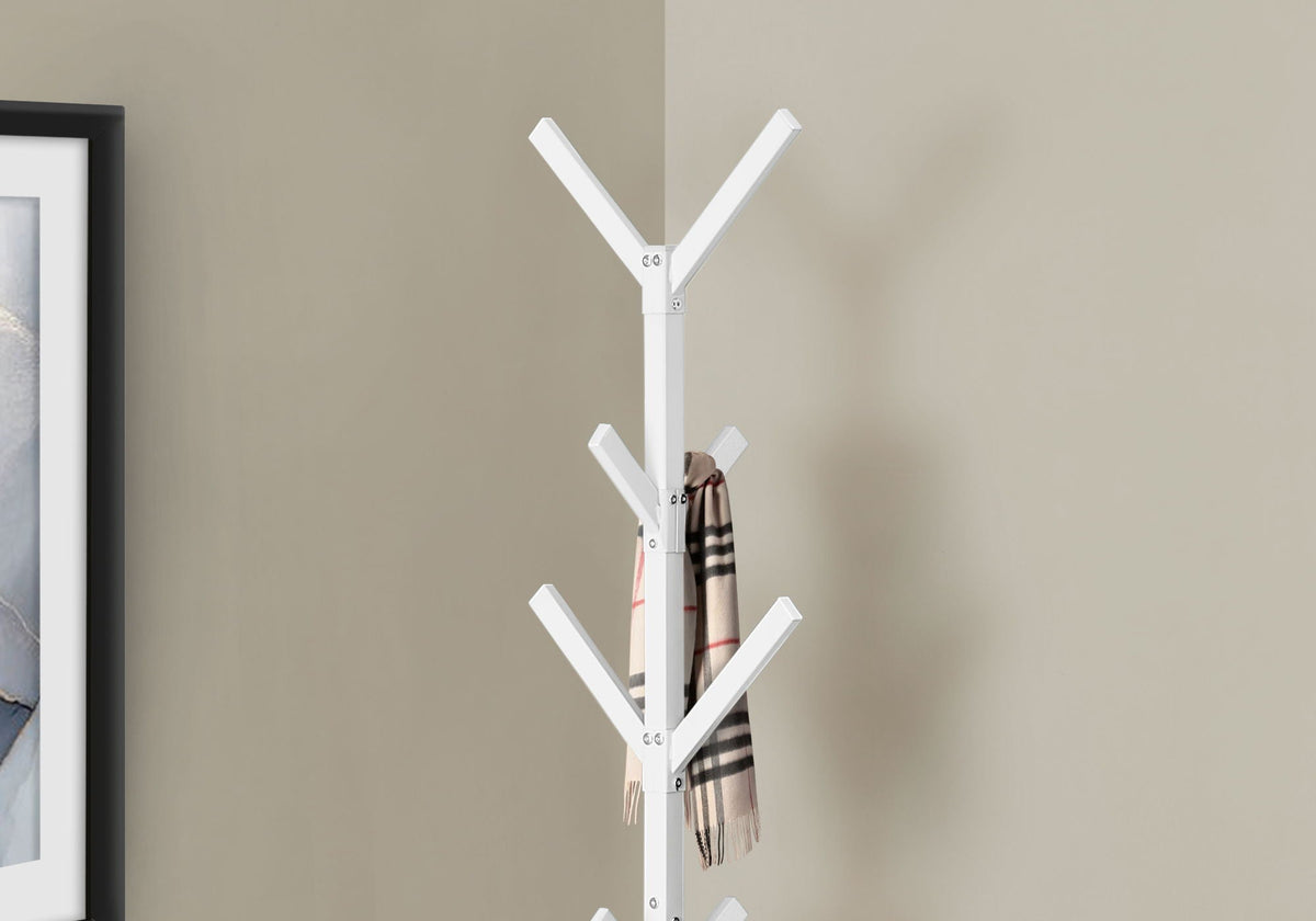 Coat Rack, Hall Tree, Freestanding, 8 Hooks, Entryway, Contemporary & Modern