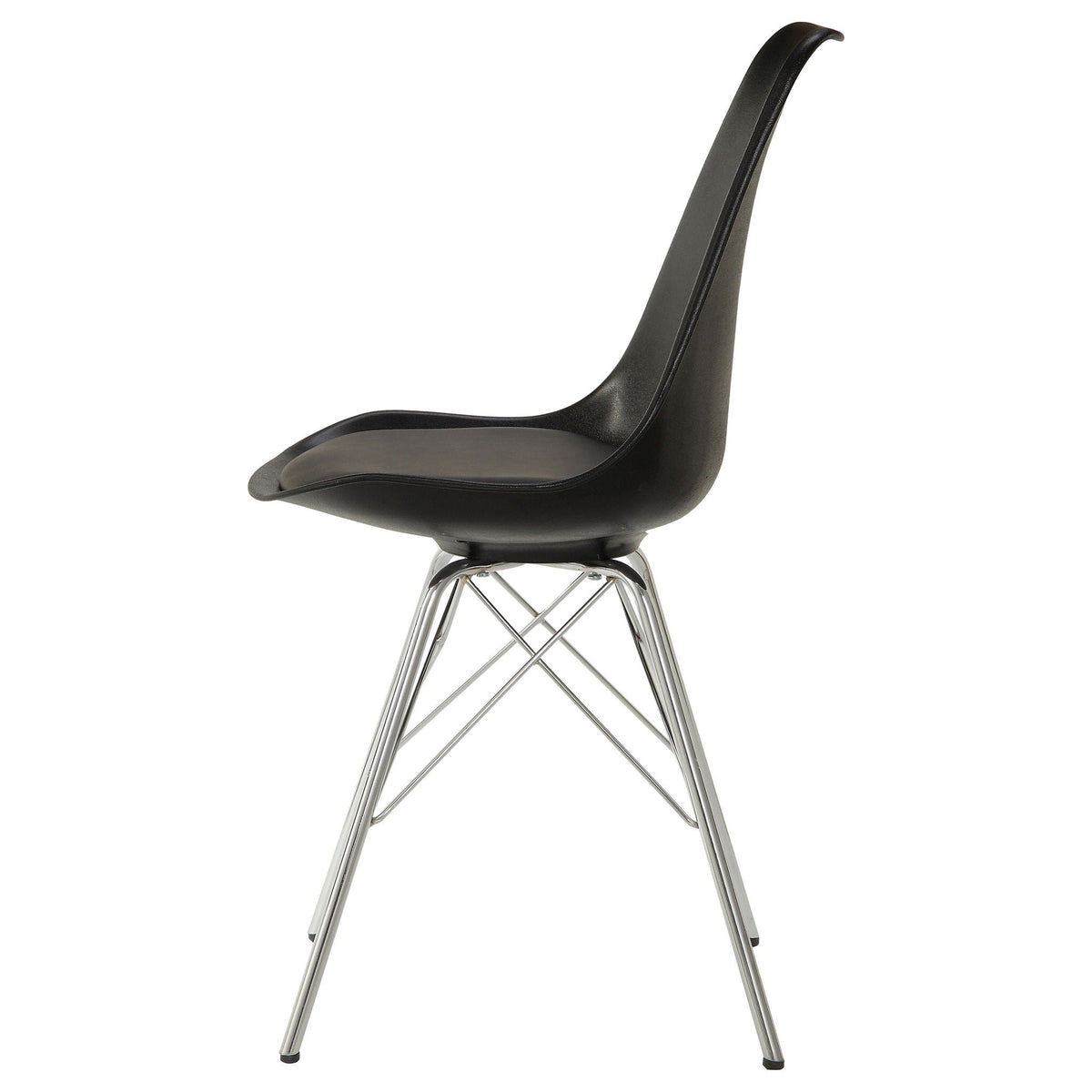 Padded Dining Chair (Set of 2) - Black