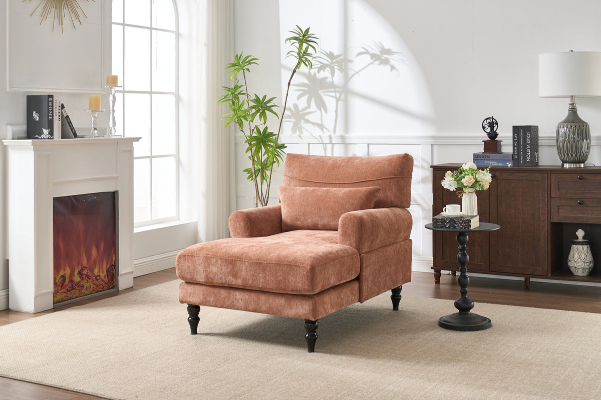 Modern Chaise Lounge Upholstered Indoor Recliner Sofa