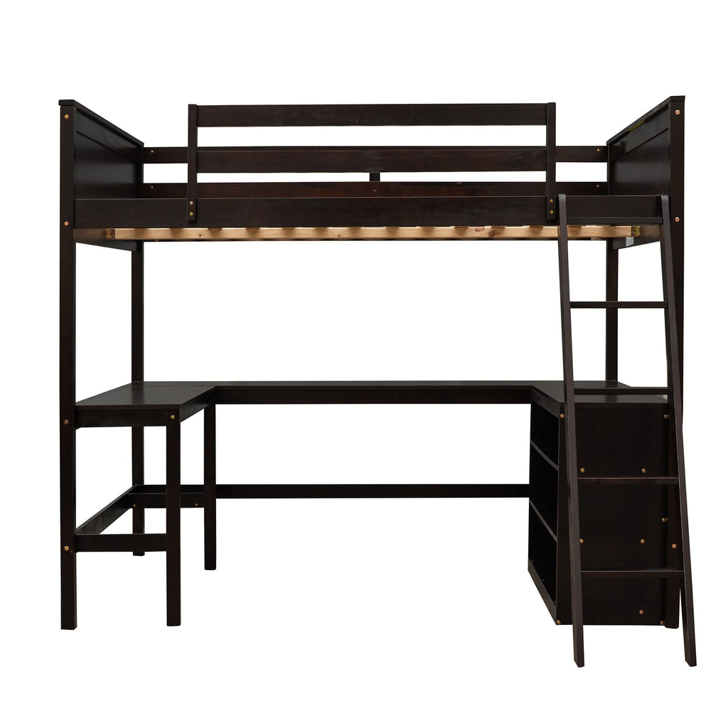 Loft Bed With Shelves With Desk