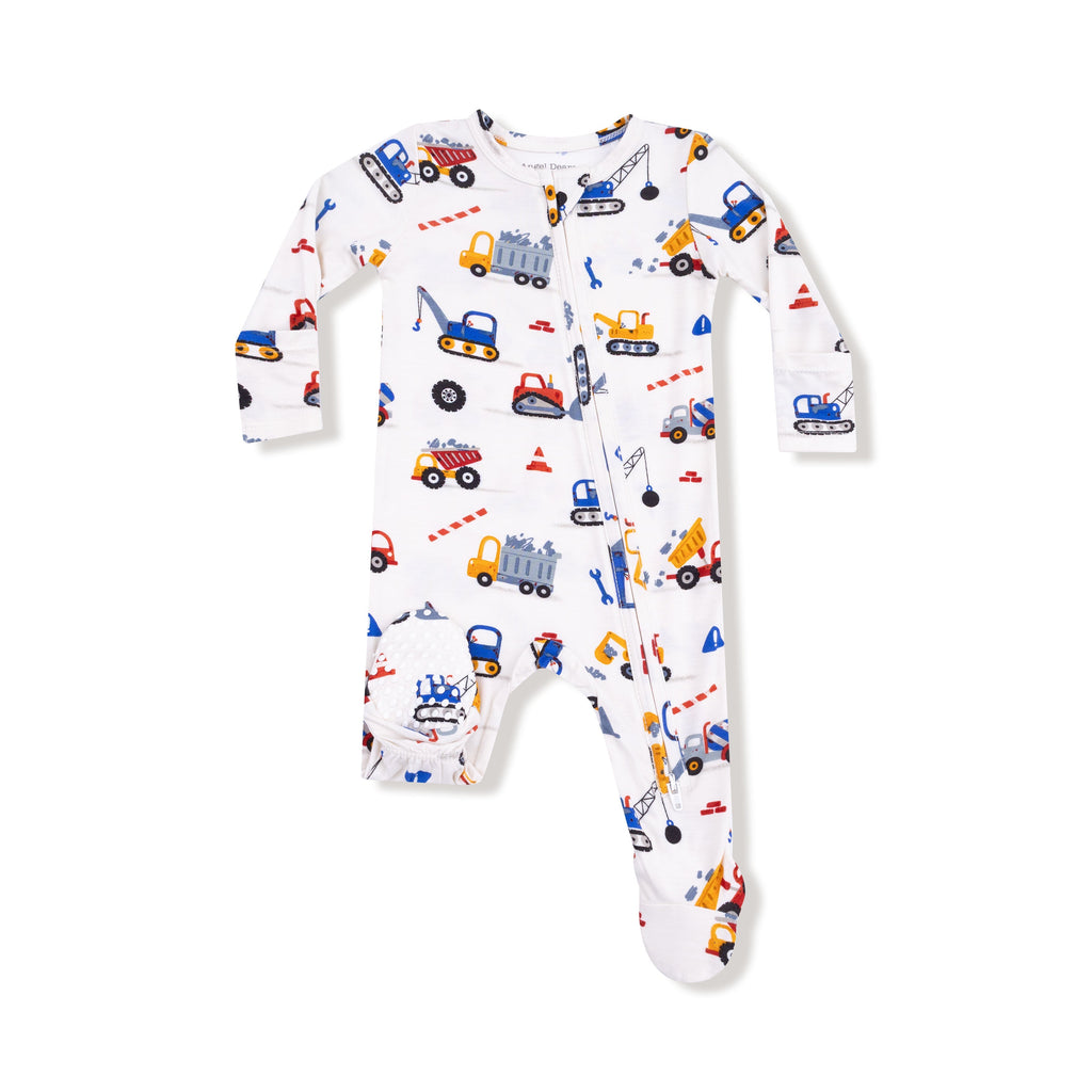 Crayon Construction - 2 Way Zipper Footie