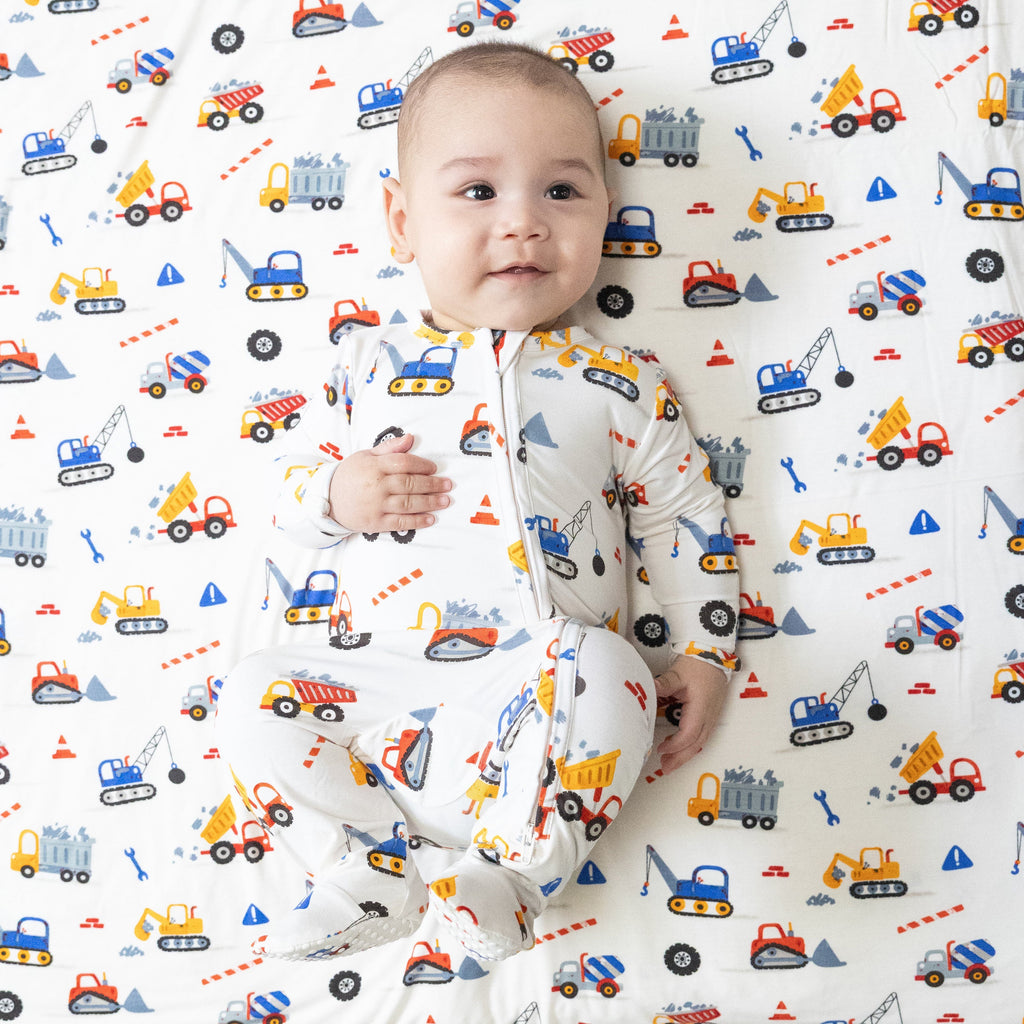 Crayon Construction - 2 Way Zipper Footie