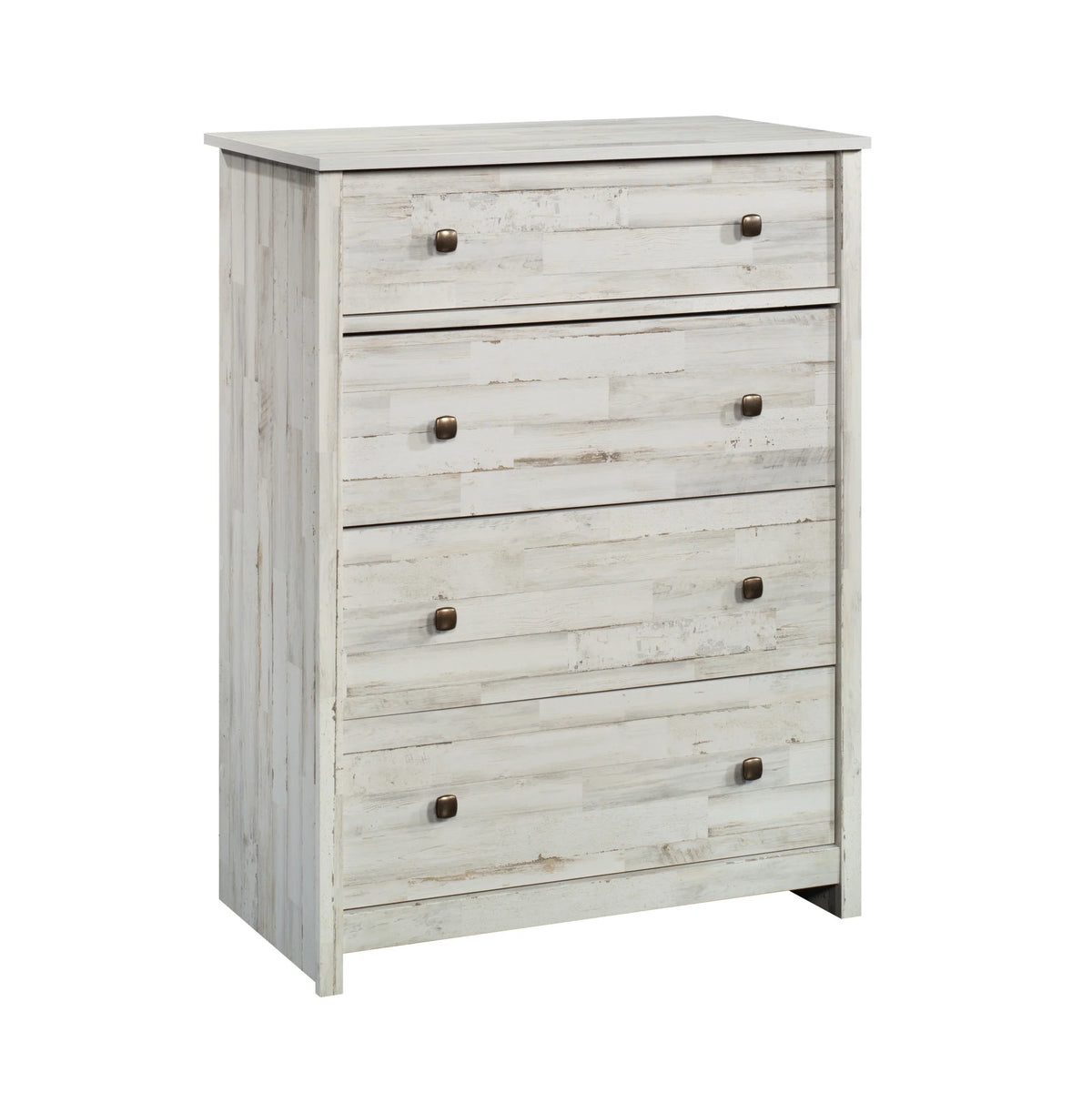 River Ranch 4-Drawer Dresser Dresser, White Plank Finish