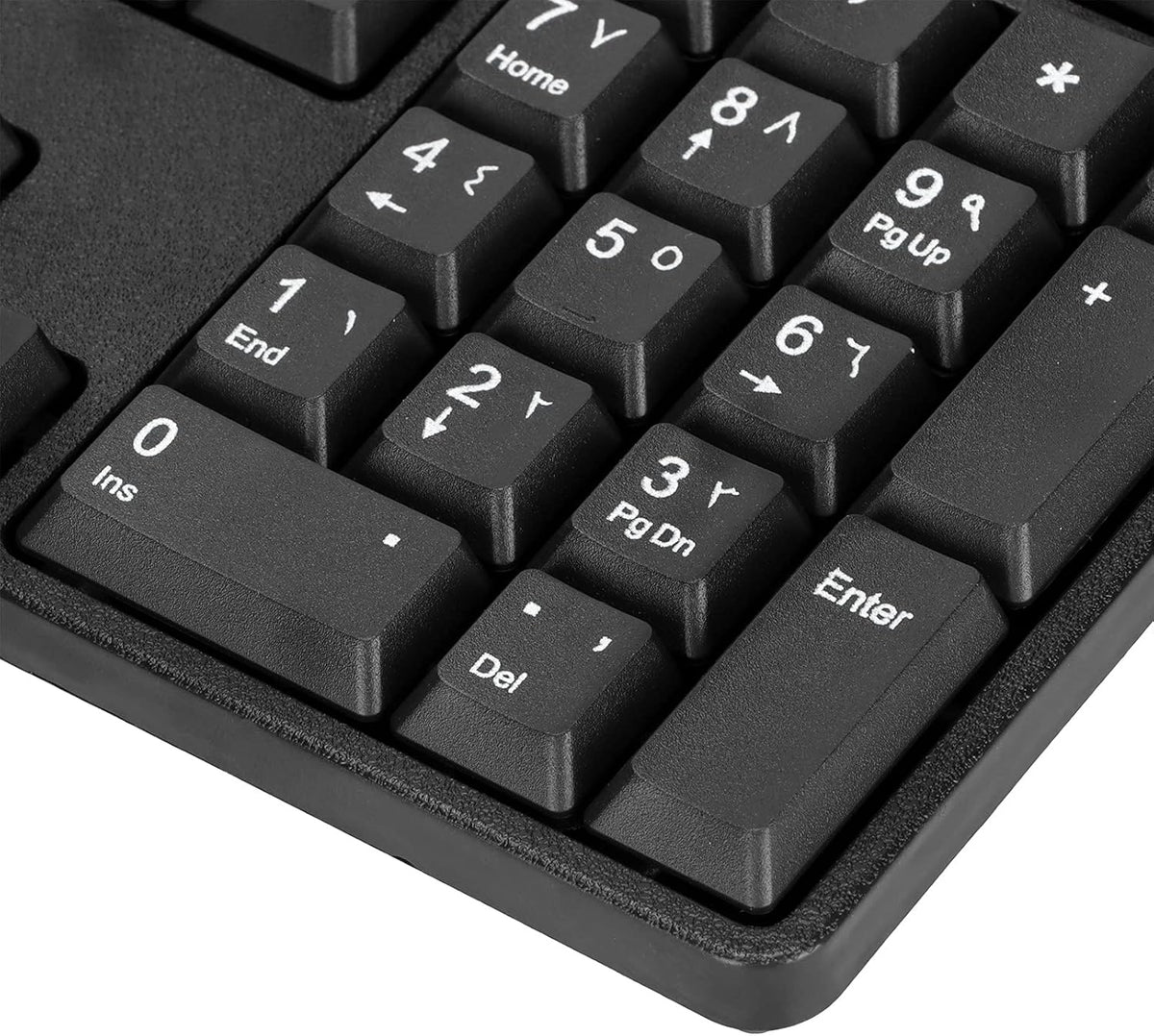 MC-689 USB Wired Arabic/English Keyboard, Ergonomic Mechanical for PC, Office, Home, Business, Laptops