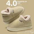 Ankle Wrap Cotton Slippers Women's Indoor Plush Thermal Non-slip Cotton-padded Shoes
