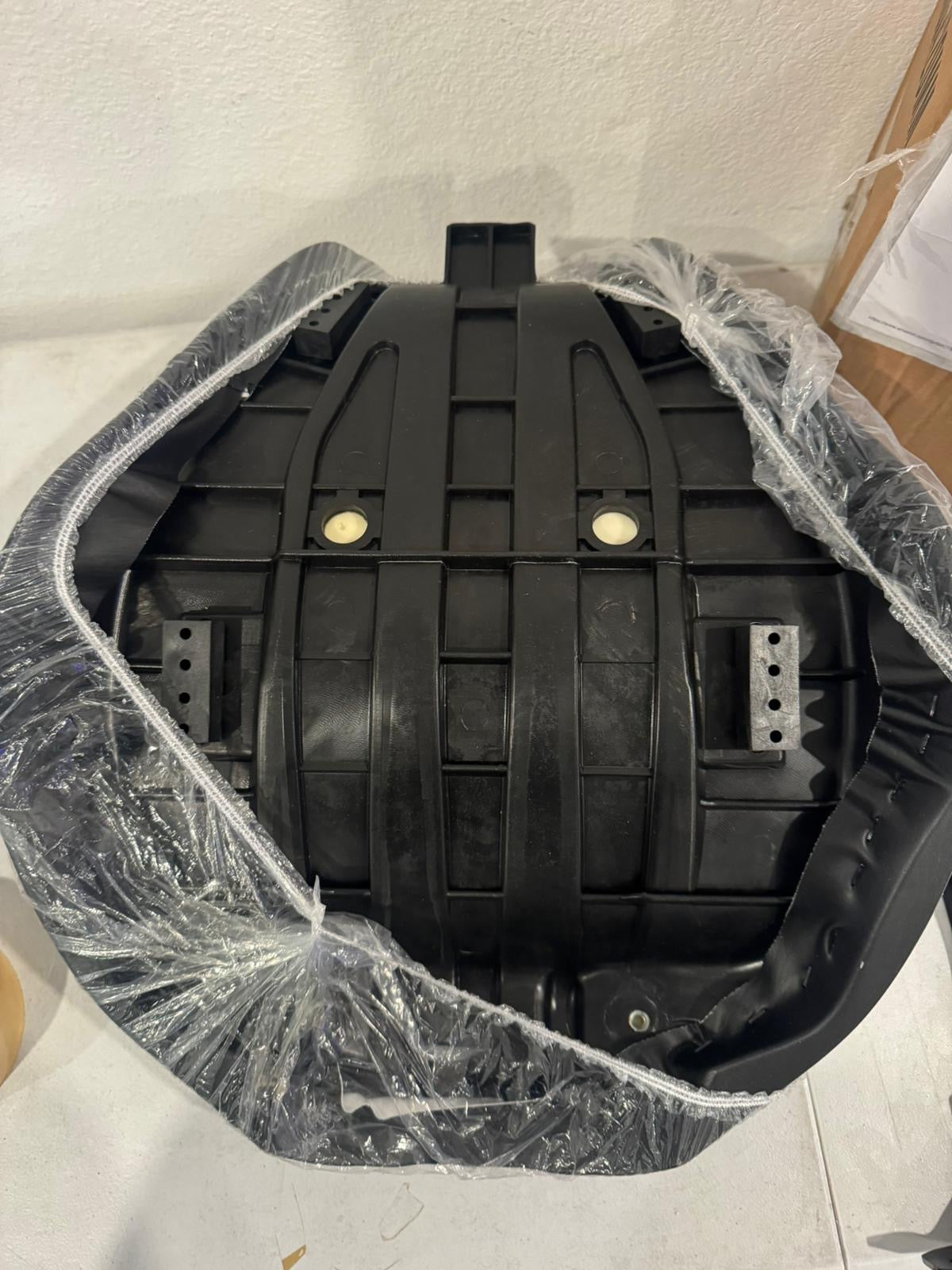 Open Box Motorcycle Front Rider Driver Seat Pillion Cushion Pad with Mounting Bracket Fit