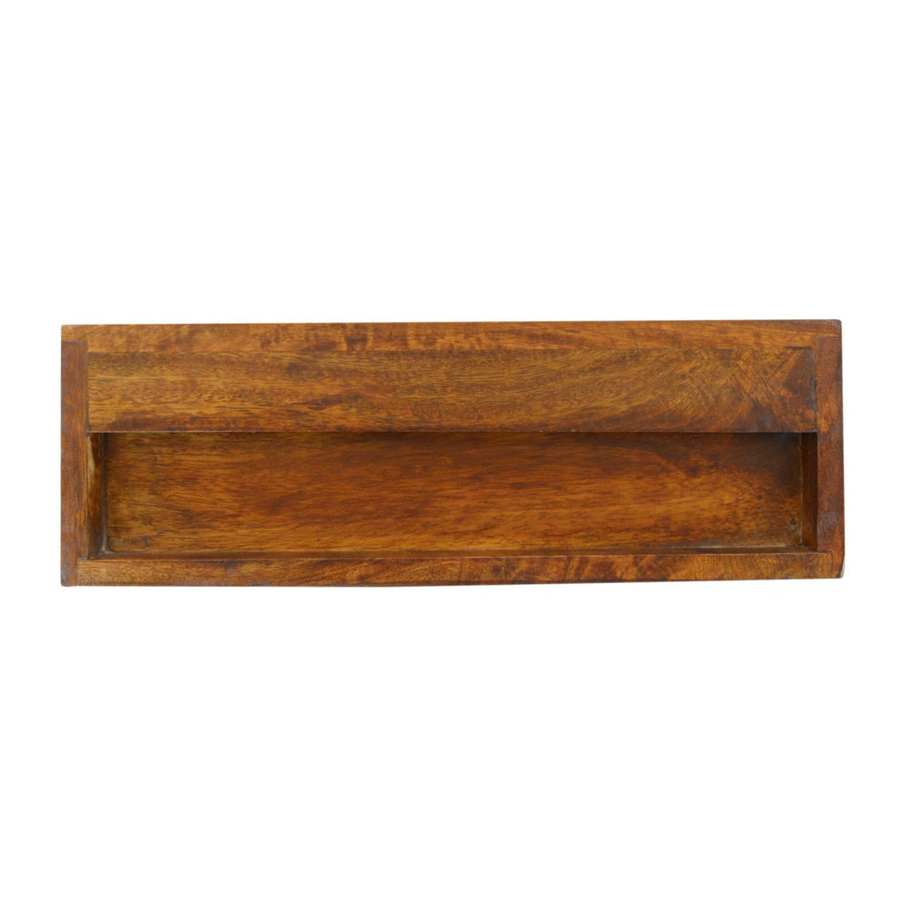 Floating Bedside Table - Chestnut