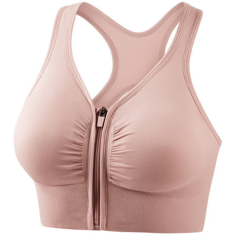 Women's Shockproof Sports Bra – Push Up Full Cup Yoga Running Bra