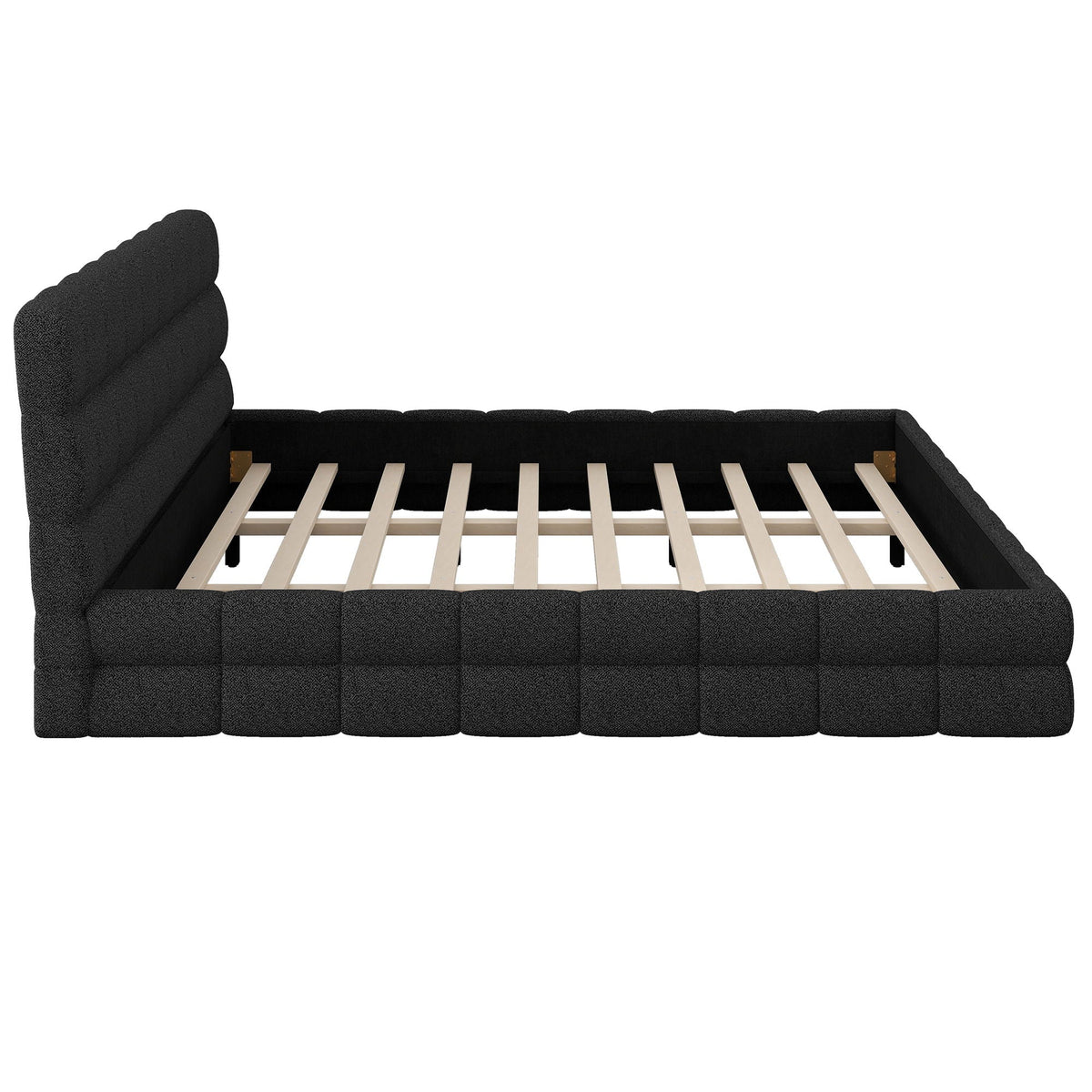 Upholstered Platform Bed With Headboard
