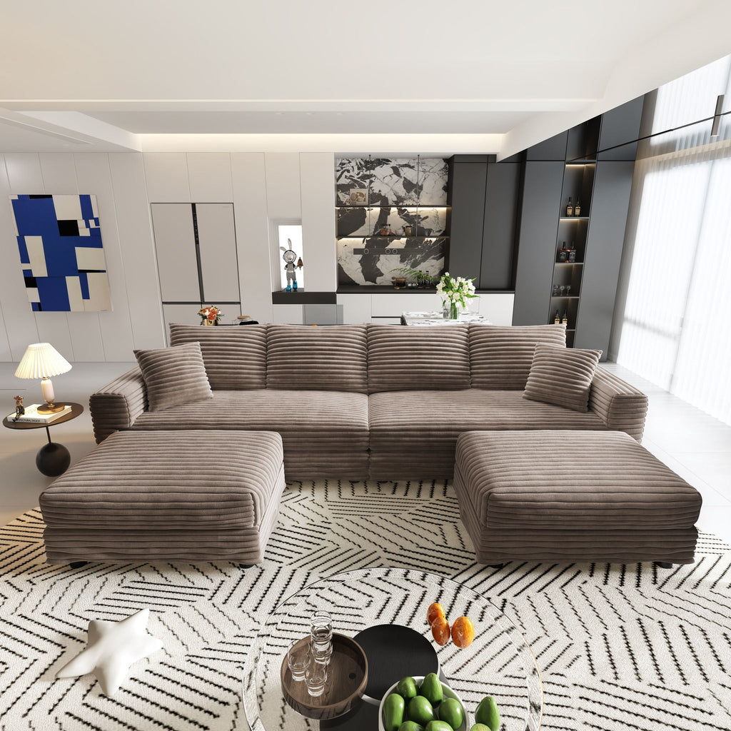 Modern Comfy Upholstered Sofa Cloud Couch & Deep Seat Couches