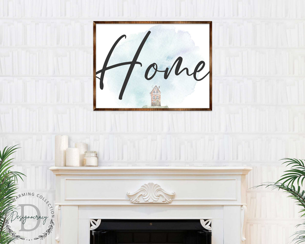 Home - Wooden Housewarming Gift - Contemporary Decor - Wall Decor - Farmhouse Sign - 310338