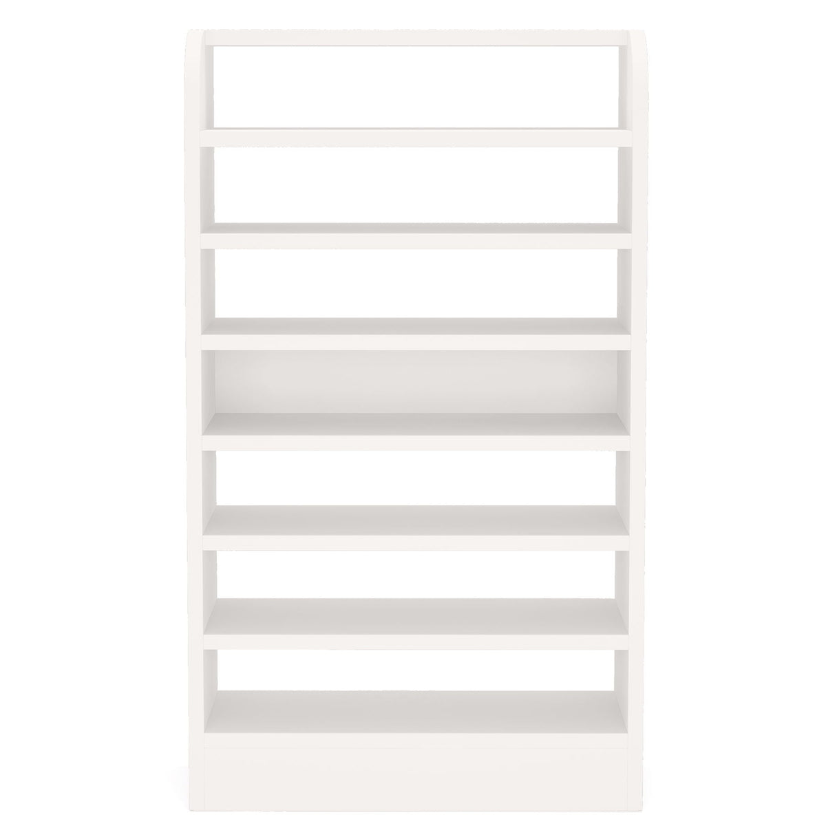 8 Tier Tall Shoe Rack, Wooden Shoe Storage Cabinet, Entryway Organizer - White