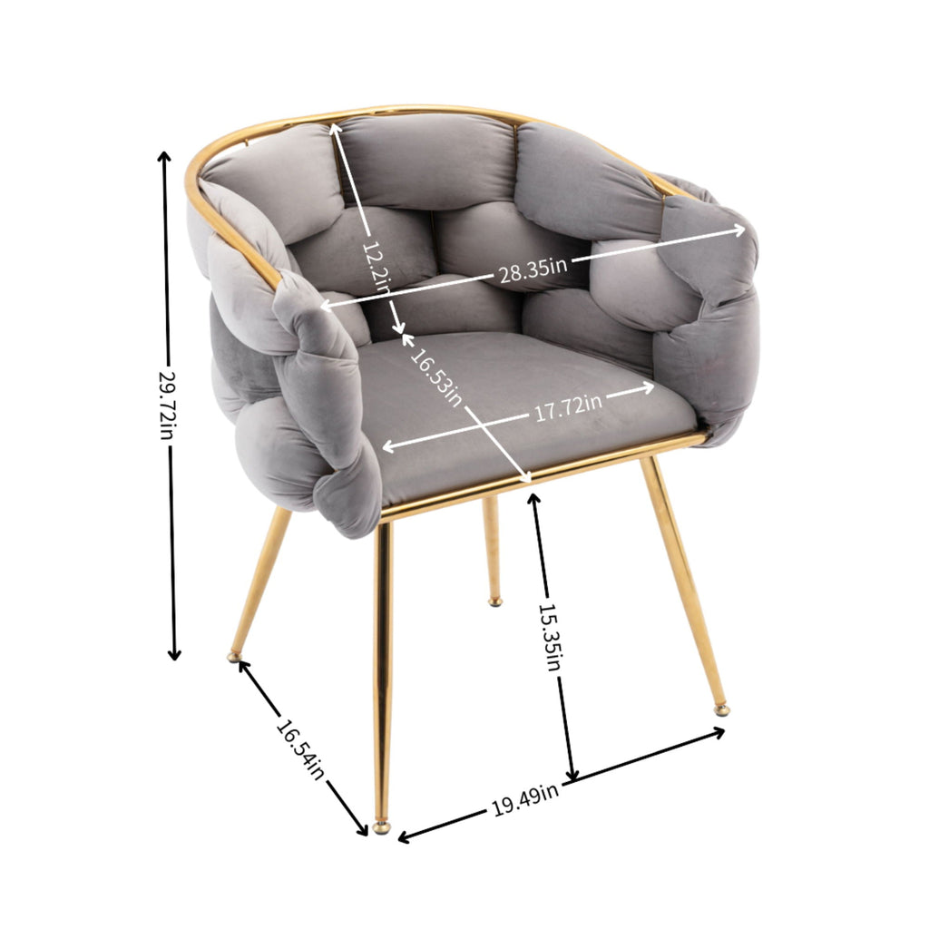 Luxury Modern Simple Leisure Single Sofa Chair Bedroom Lazy Person Household Dresser Stool Manicure Table Back Chair