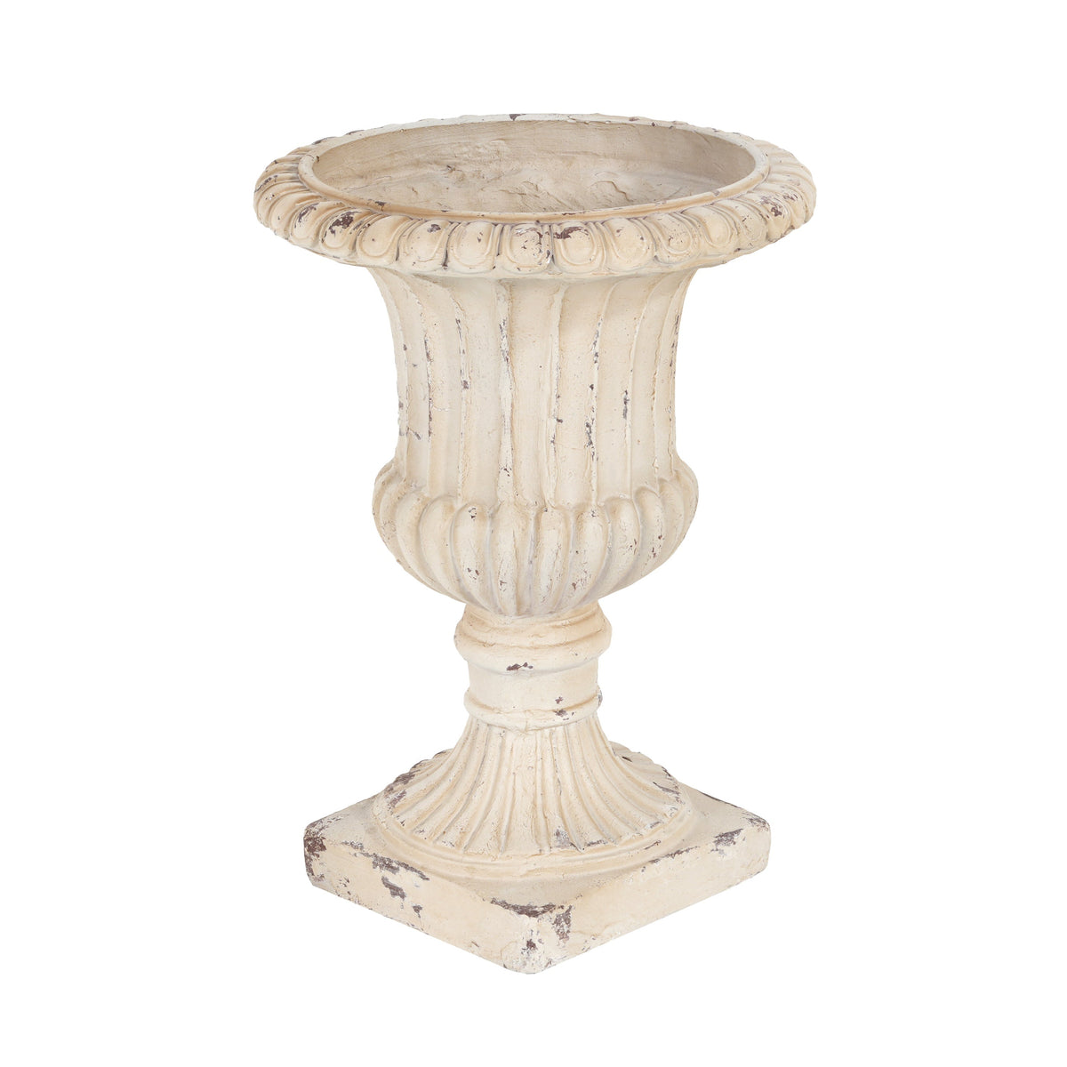 MGO Garden Urn, Antique White, 19.25'' H