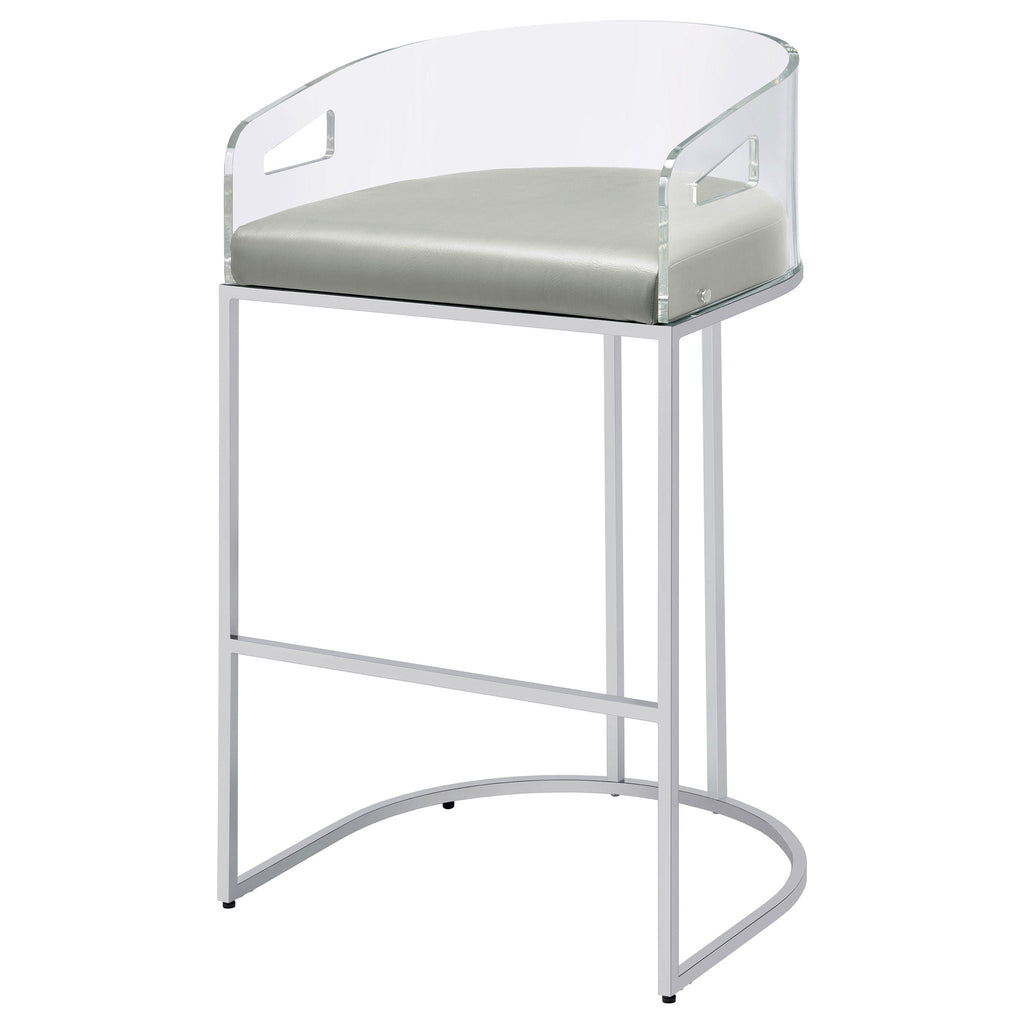 Mello - Upholstered Bar Chair (Set of 2) - Gray