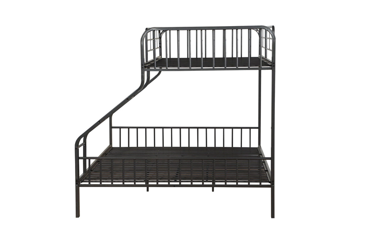 Caius - Twin Long Queen Bunk Bed - Gunmetal