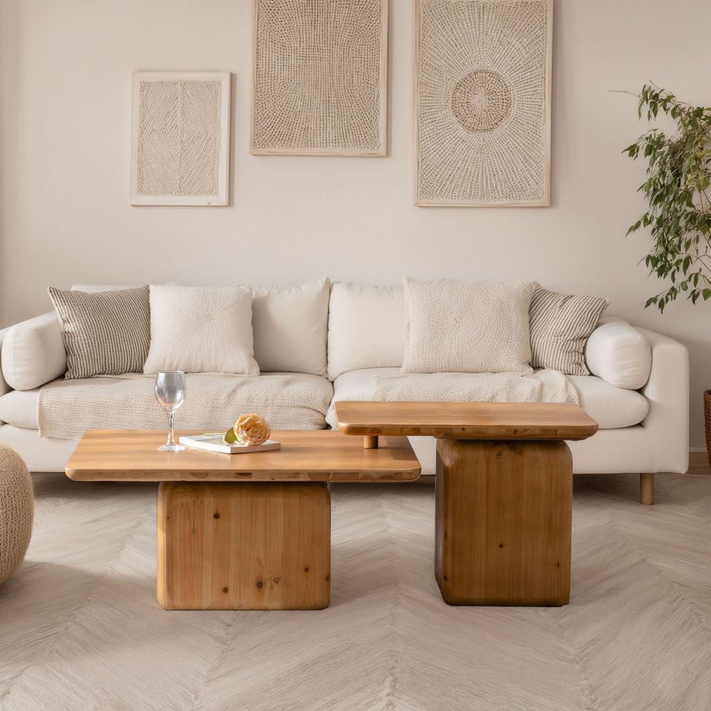 Square Coffee Table Set (Set of 2)