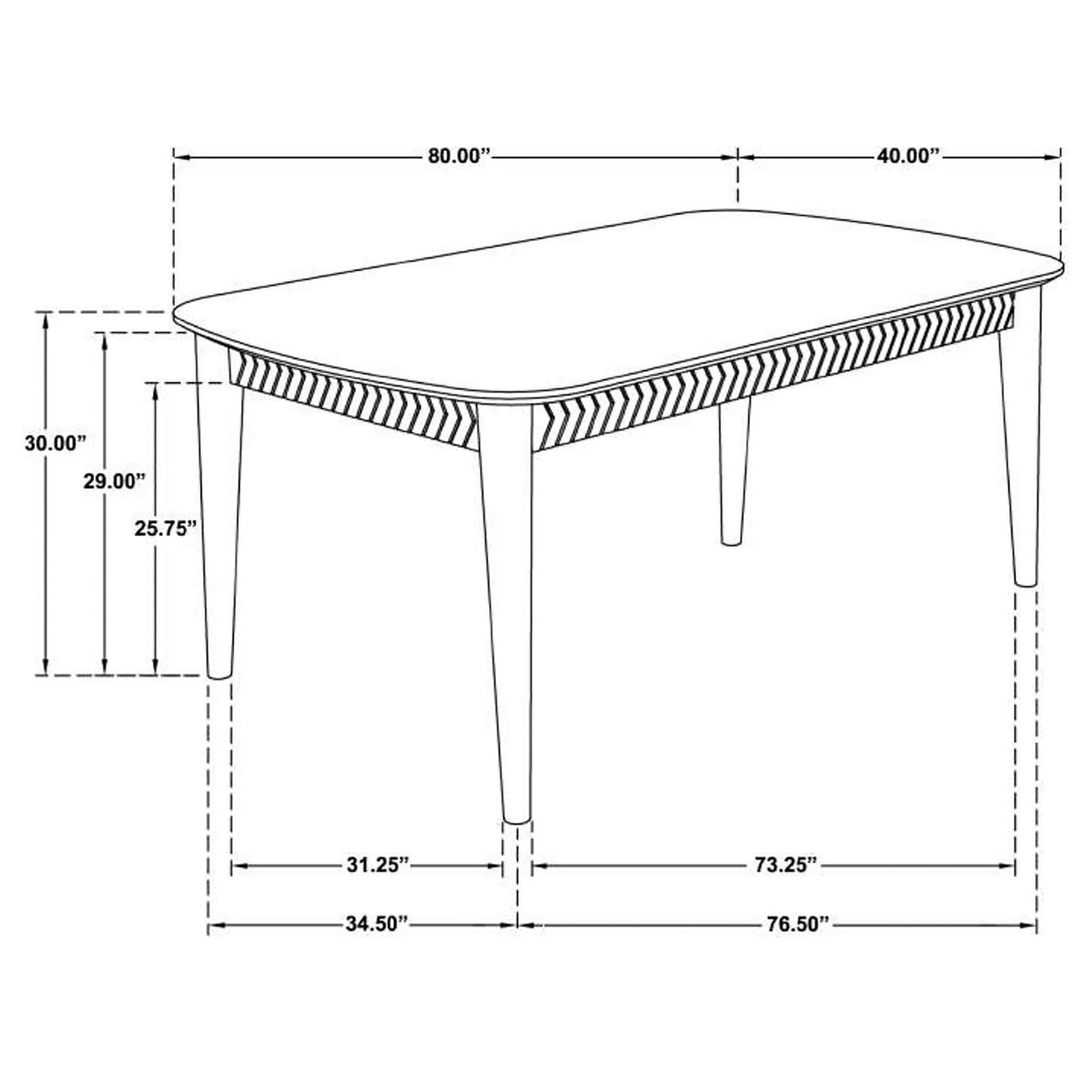 Crossmoor - Sheesham Dining Table - Natural Wood