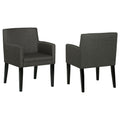 Yorkshire - Upholstered Dining Arm Chair With Cushioned Arms (Set of 2) - Gray