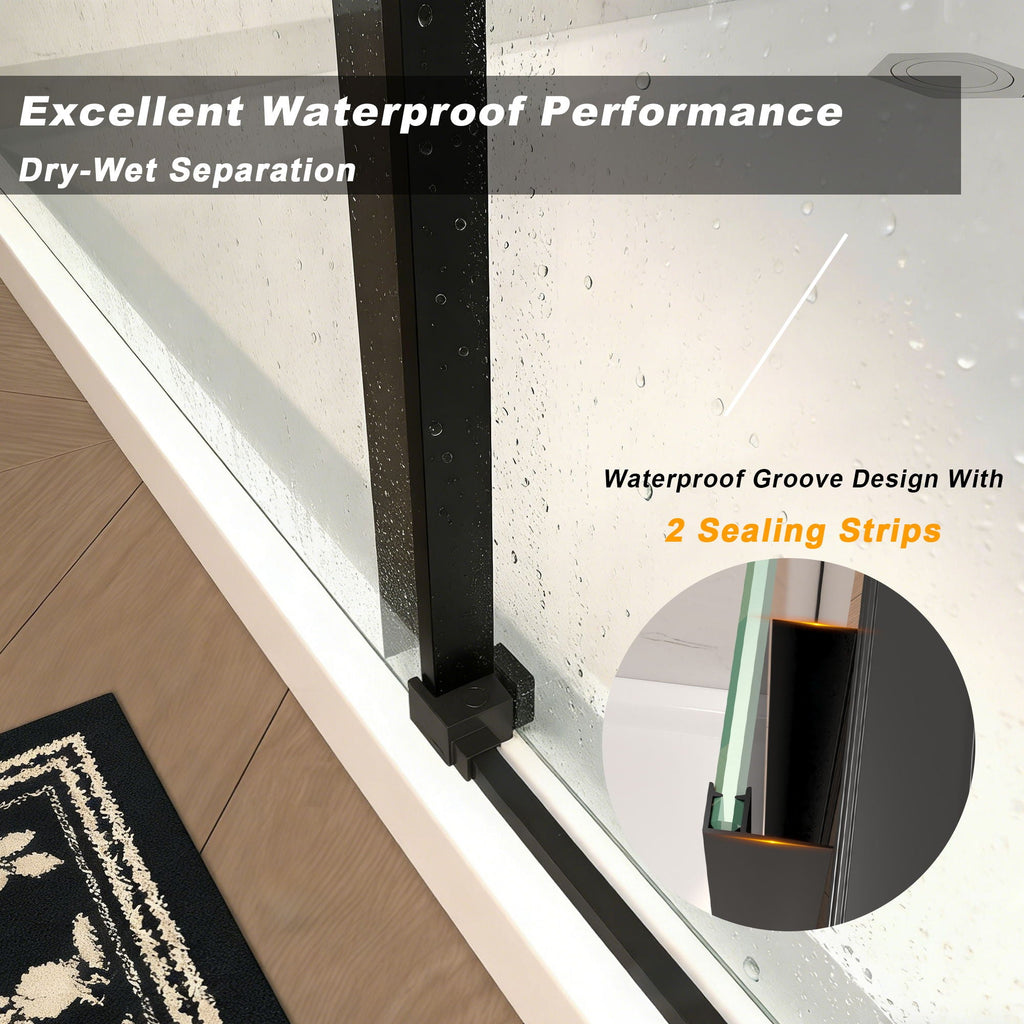 Frameless Single Sliding Shower Door