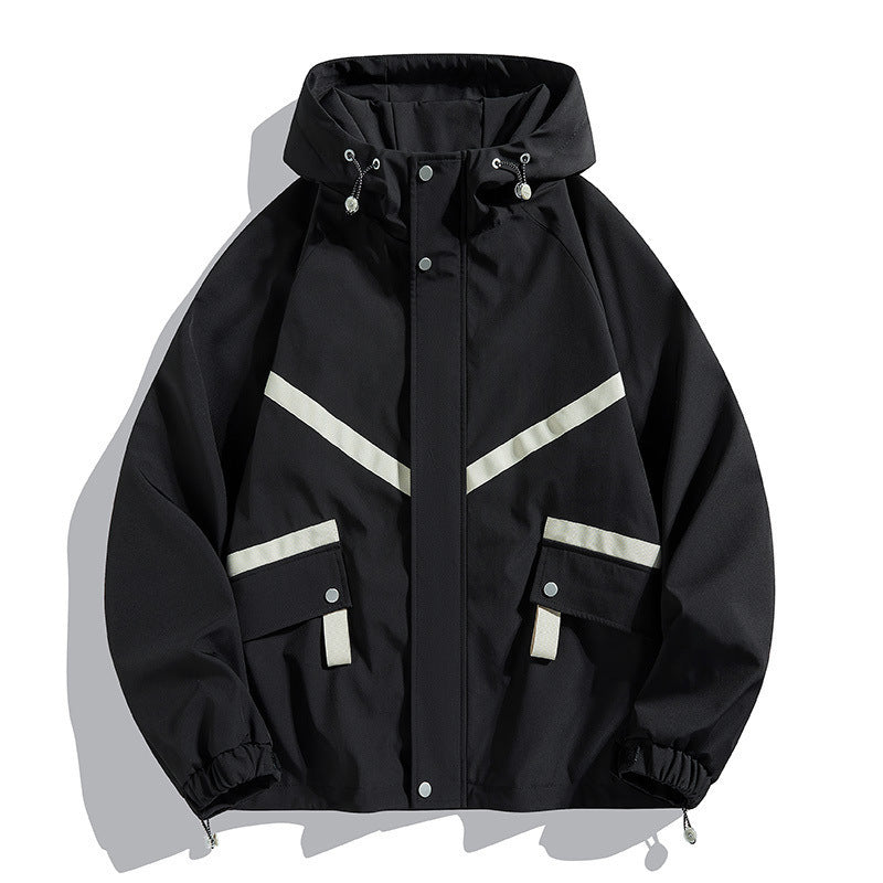 Hooded Jacket Waterproof Fashionable Jacket Outdoor Leisure Couple's Tops
