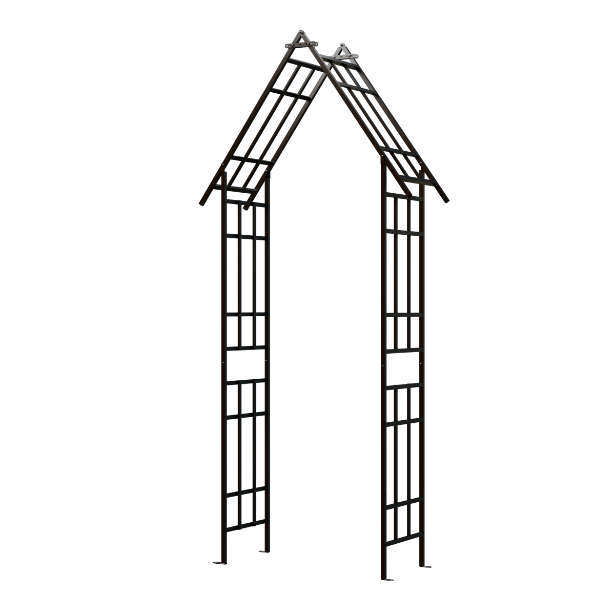 Metal Garden Arch with Adjustable Width for Climbing Plants