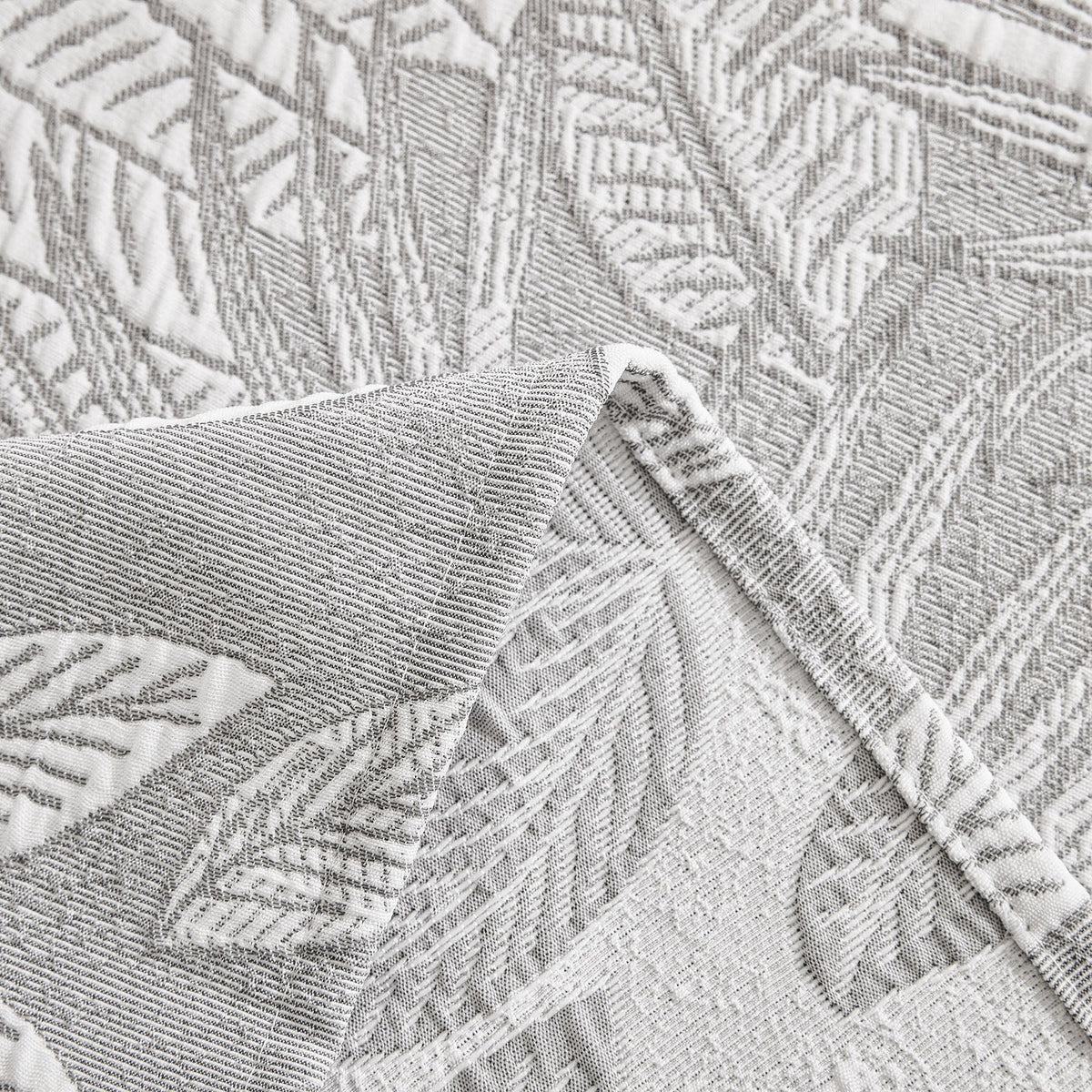 Tropical Botanical Leaf Texture Furniture Protector Blanket Soft Breathable Sofa Cover