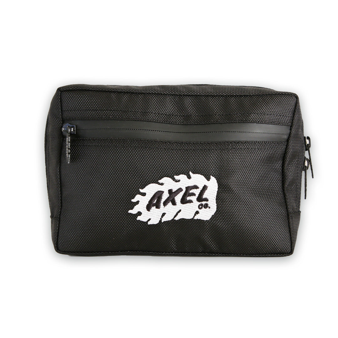 Black Canvas Motorcycle Bar Bag