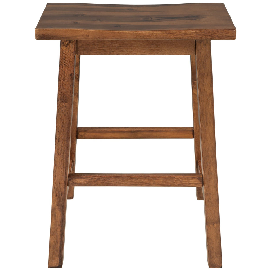 Rustic 3 Piece Stationary Kitchen Island Set With 2 Seatings, With 2 Open Shelves
