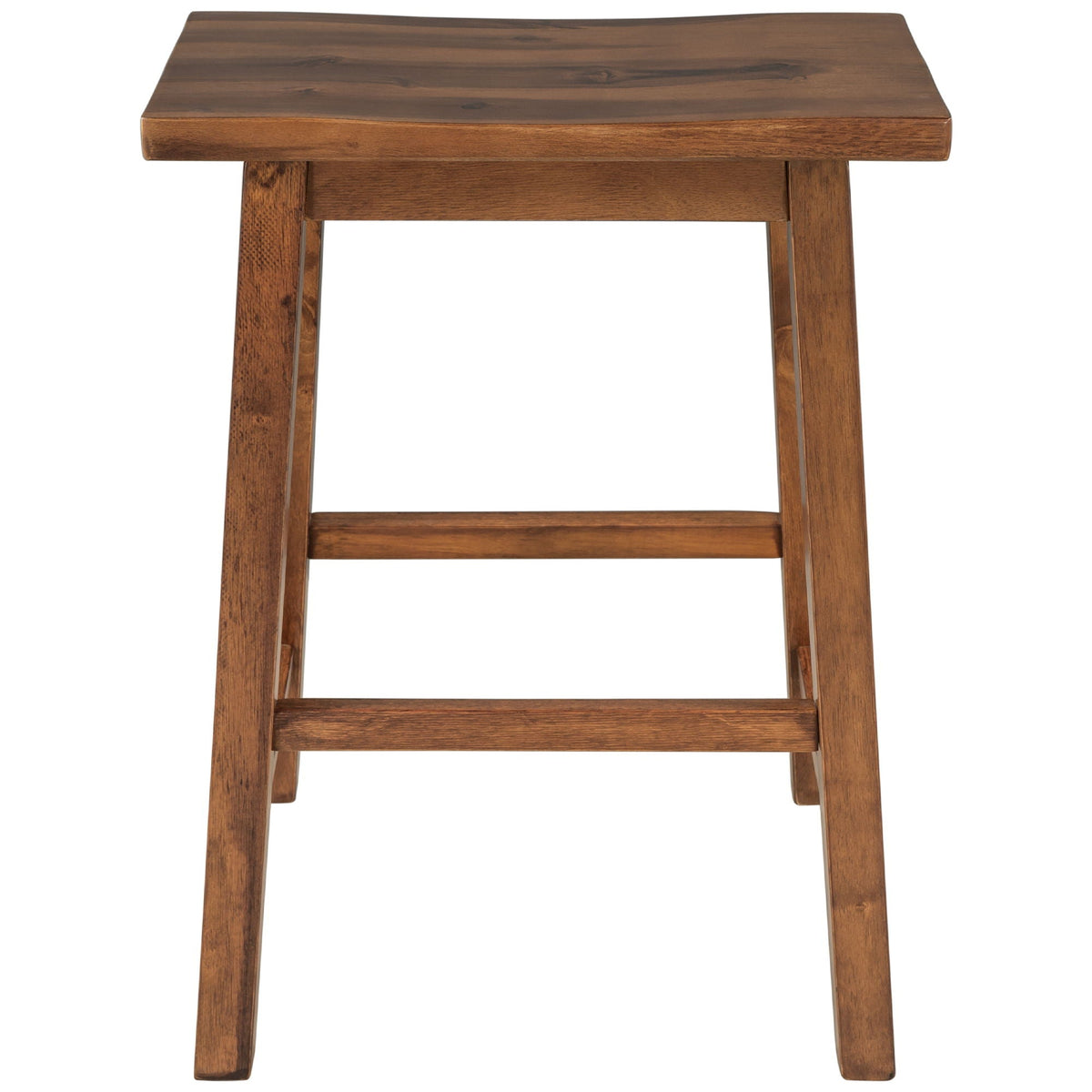Rustic 3 Piece Stationary Kitchen Island Set With 2 Seatings, With 2 Open Shelves