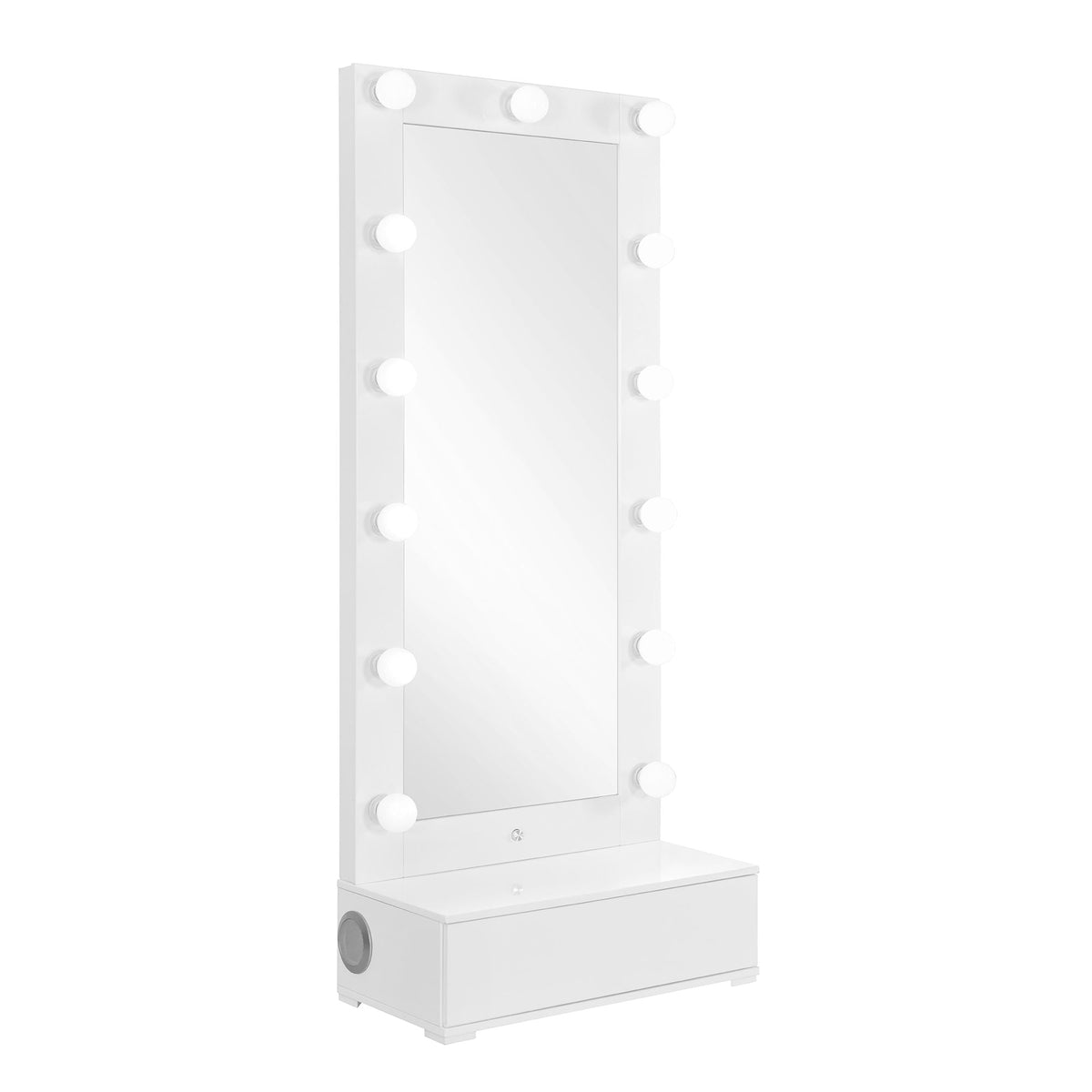 Elisa - Narrow Tall Mirror With Speaker And Drawer