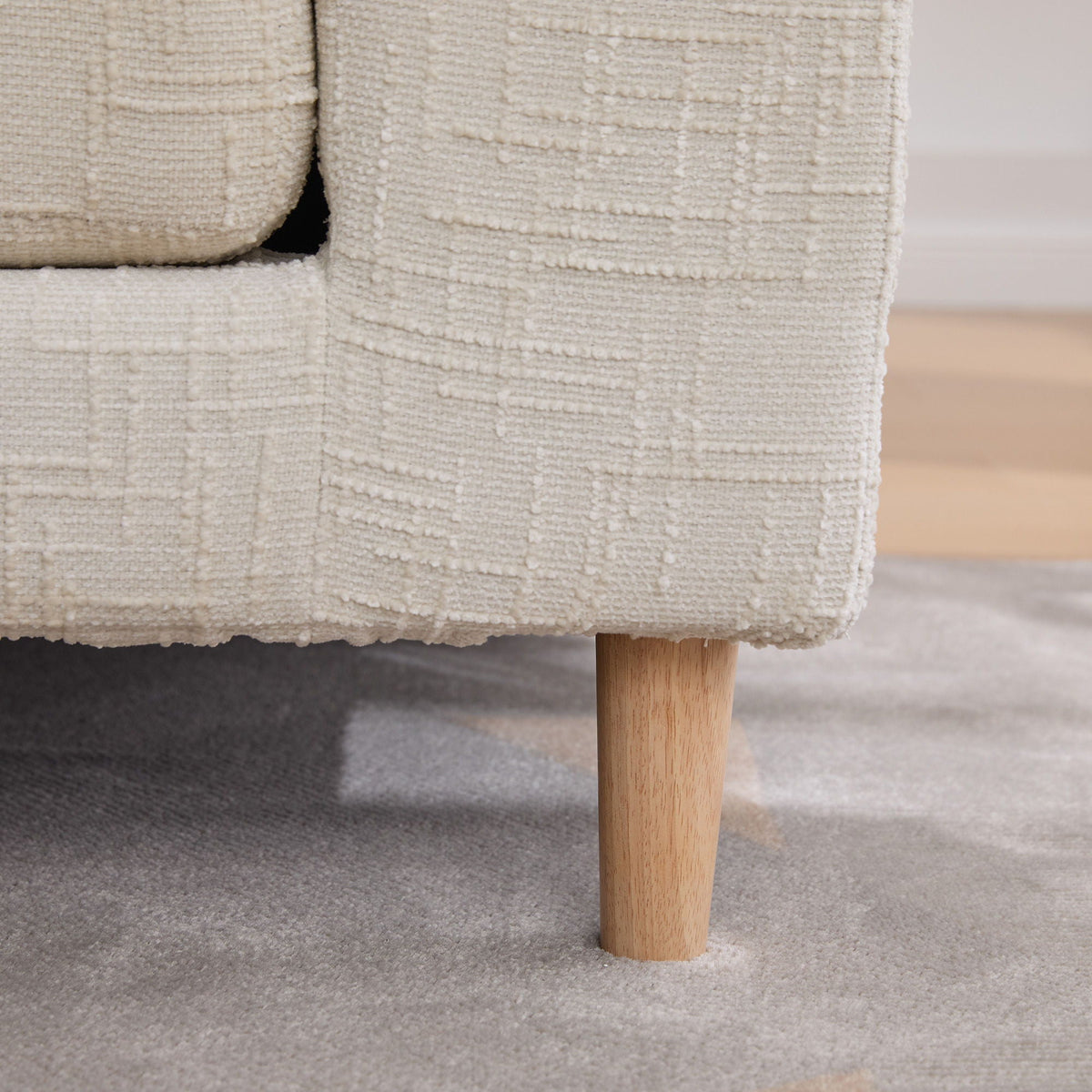 Modern Upholstered End Of Bed Bench With Armrests