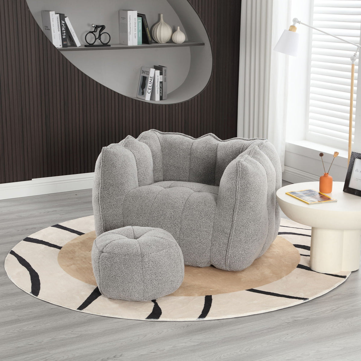 Soft Bean Bag Chair With High Resilient Foam