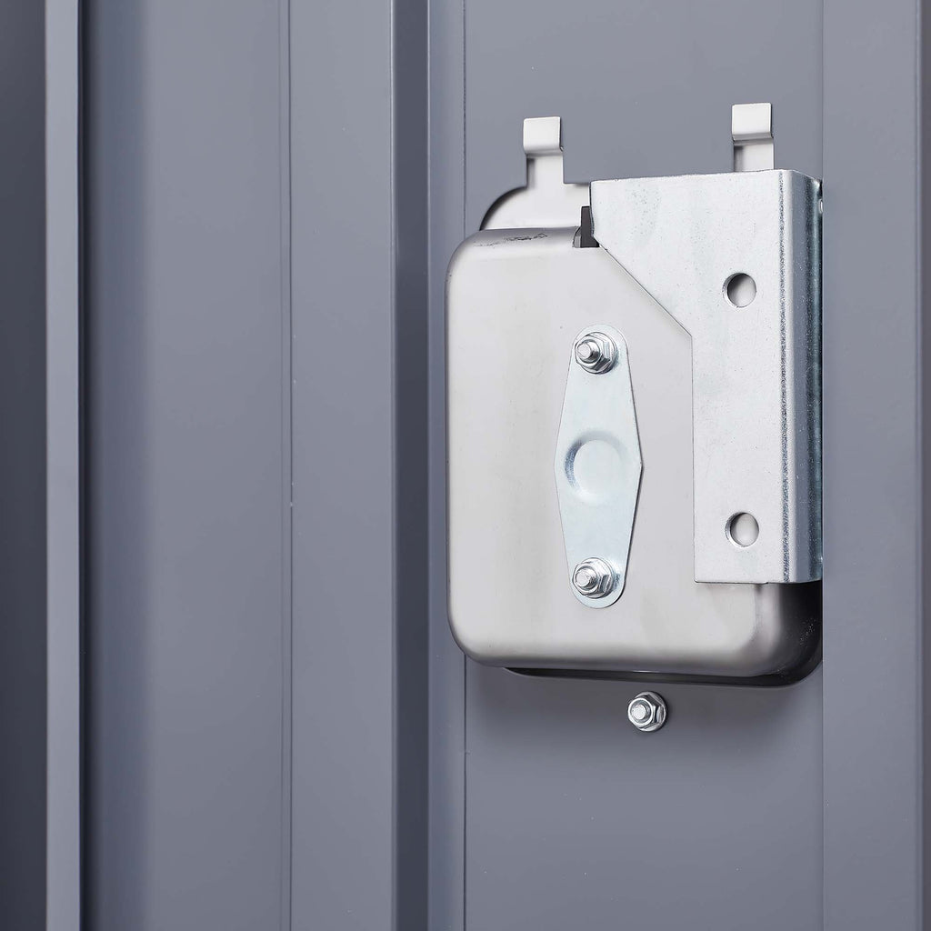 3 Door Lockers With Lock For Home, Gym, Office, School, And Garage - Gray