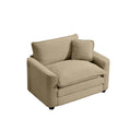 Modern Classic Fabric Single Chair Deep Seat Sofa With Pillow