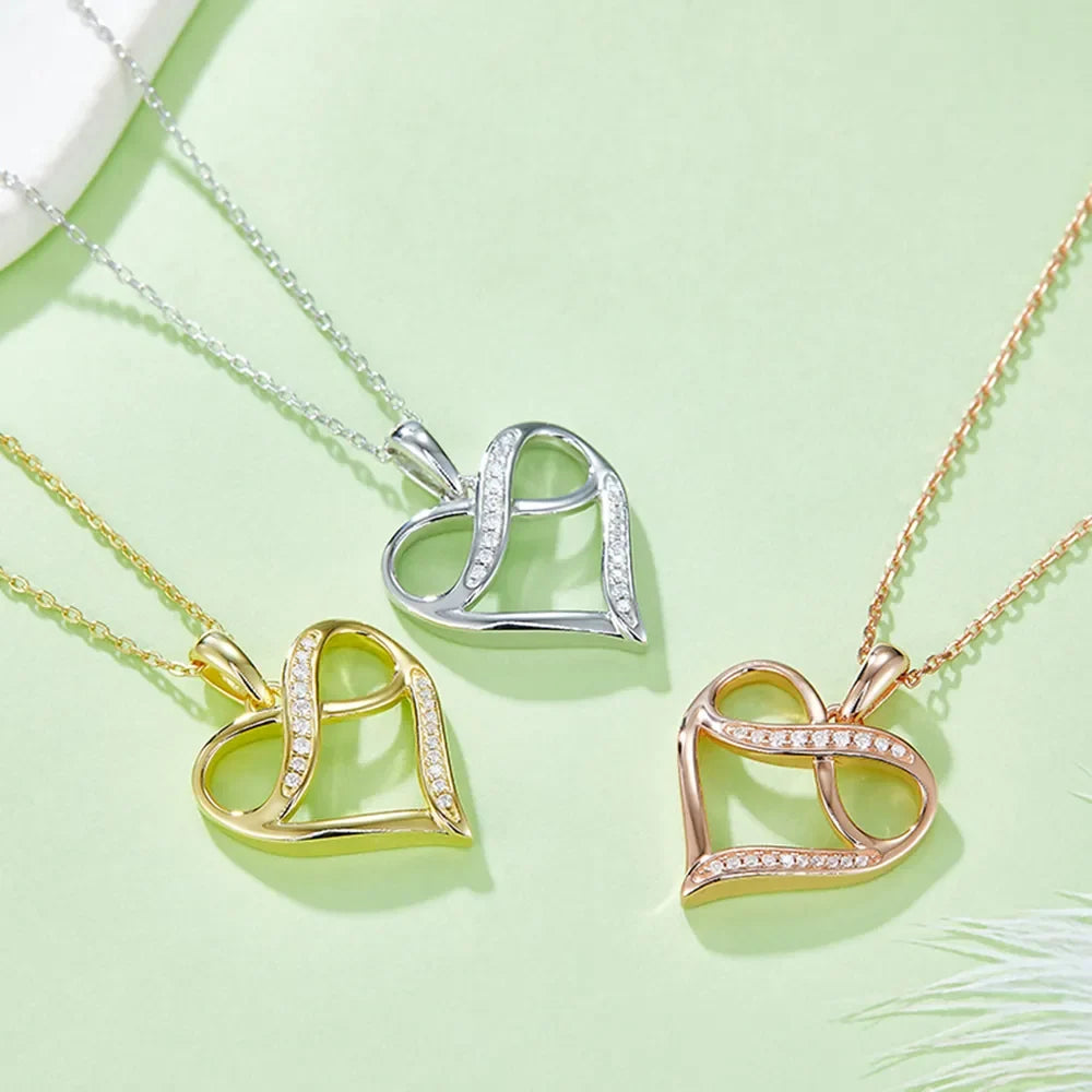 Sparkala™ 925 Sterling Silver Heart Necklace