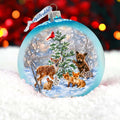 Forest Friends Lg Glass Ornament by D. Gelsinger - Christmas Decor - 73949