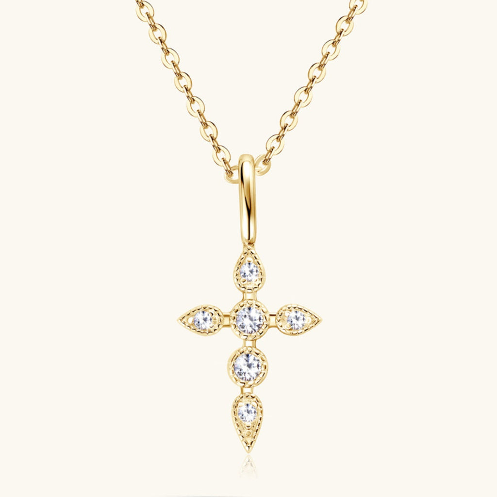 Sparkala™ Cross Pendant Necklace (18k Gold over Fine Sterling Silver)