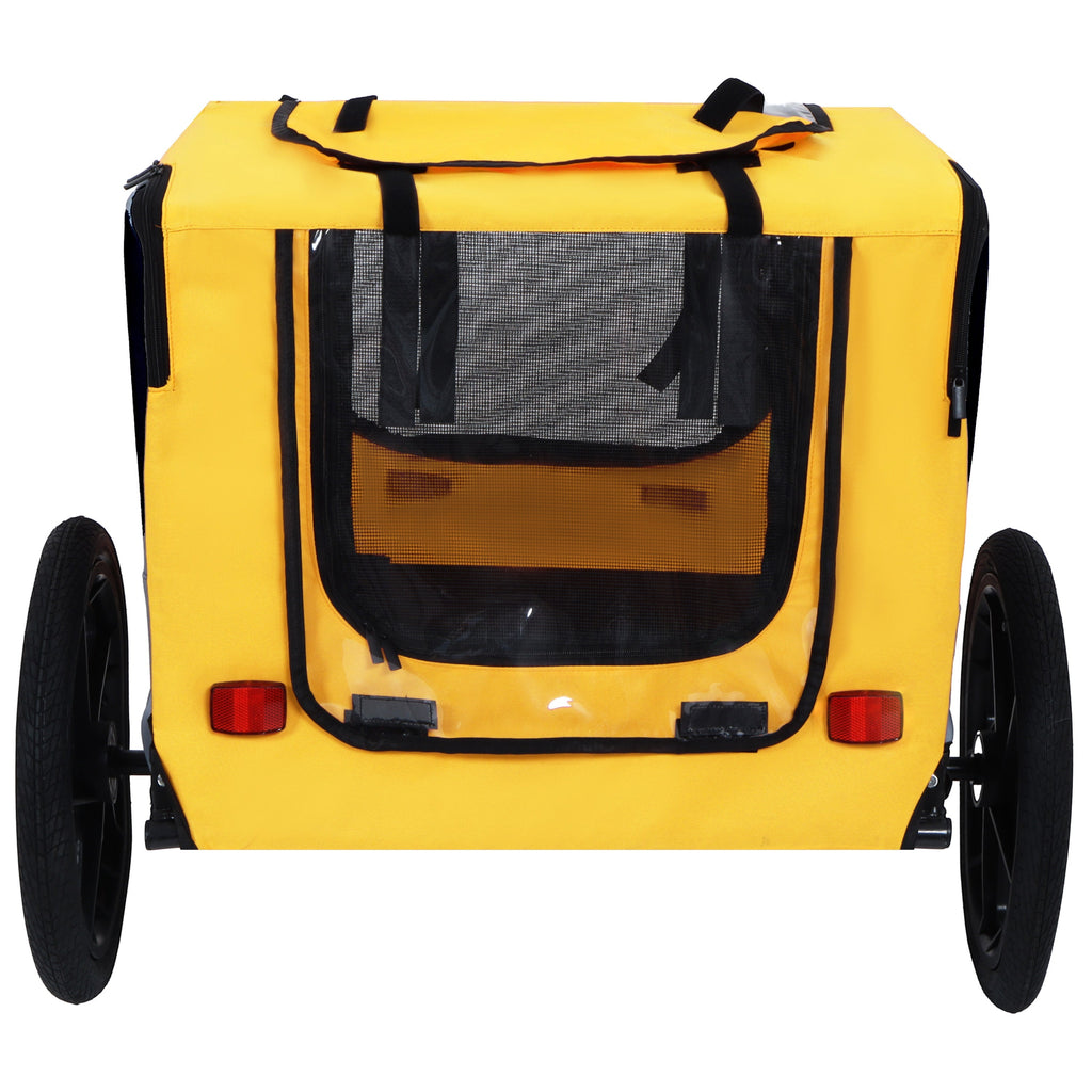 Pet Bike Trailer Dog Cart for Medium Dogs up to 66 lbs
