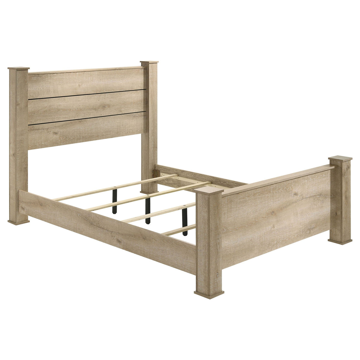 Sansome - Queen Panel Bed - Oak