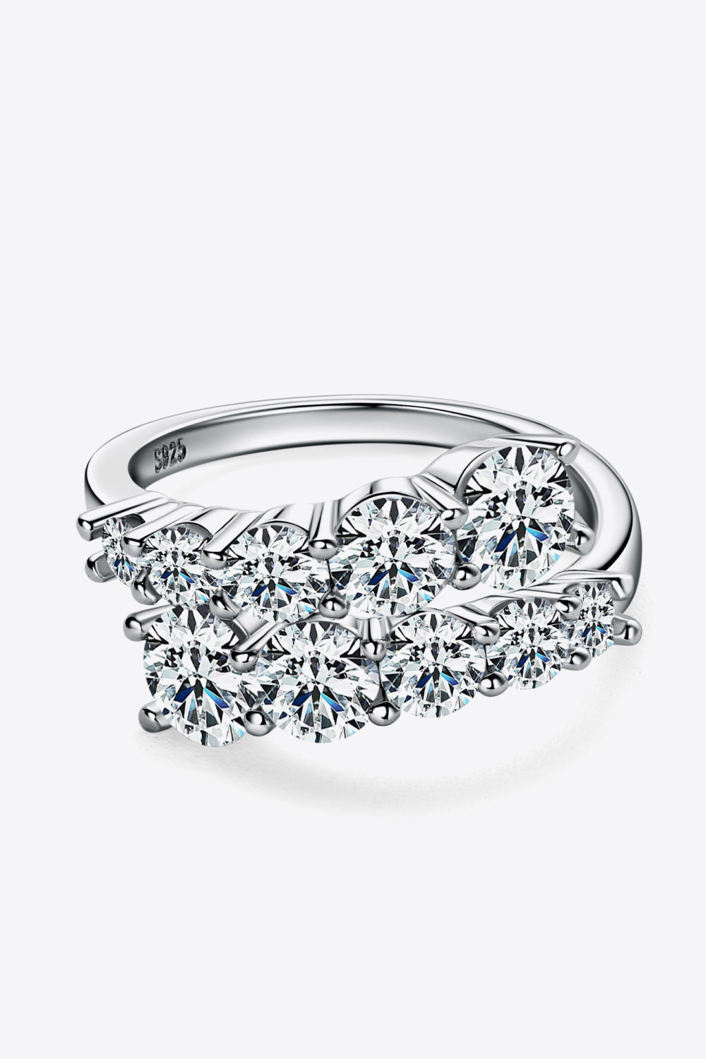 Multistone Sparkala™ Platinum or 18k Gold Over Pure Sterling Silver Ring
