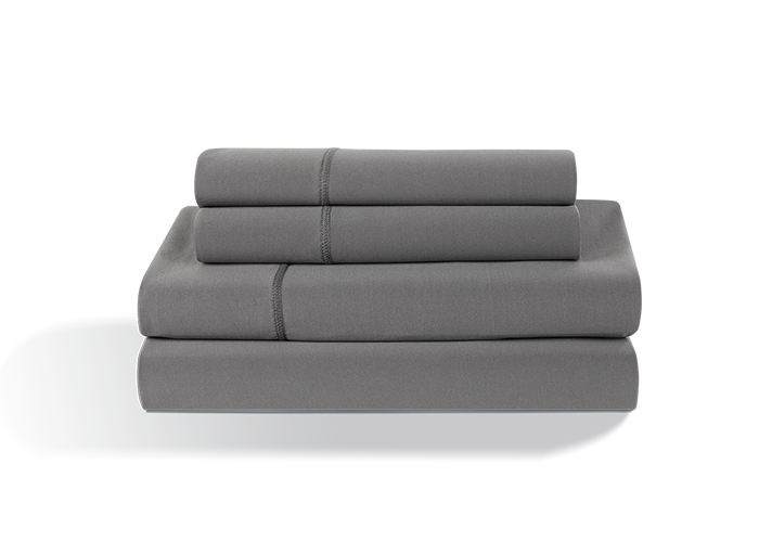 BedGear Dri-Tec Sheet Set, Grey, Twin/Twin XL