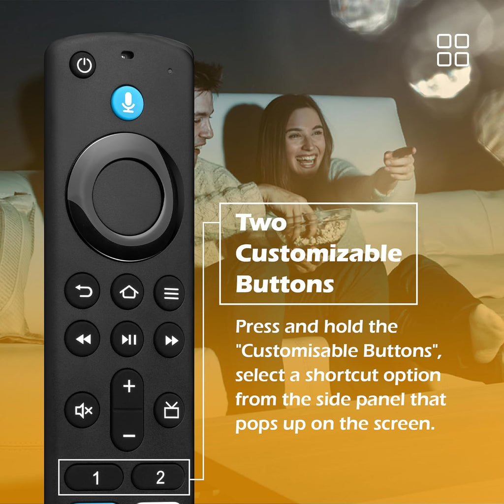 Replacement Voice Remote Control Fit for Fire Smart TV Stick(2Nd Gen/3Rd Gen), Stick(Hd/4K Max/4K/Lite), TV Cube, Smart TV (3Rd Gen, Pendant Design), Not for Roku Multicolor