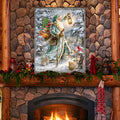 Saint Nicholas Wooden Wall Art by D. Gelsinger - Christmas Santa Snowman Decor - 95679B-DG