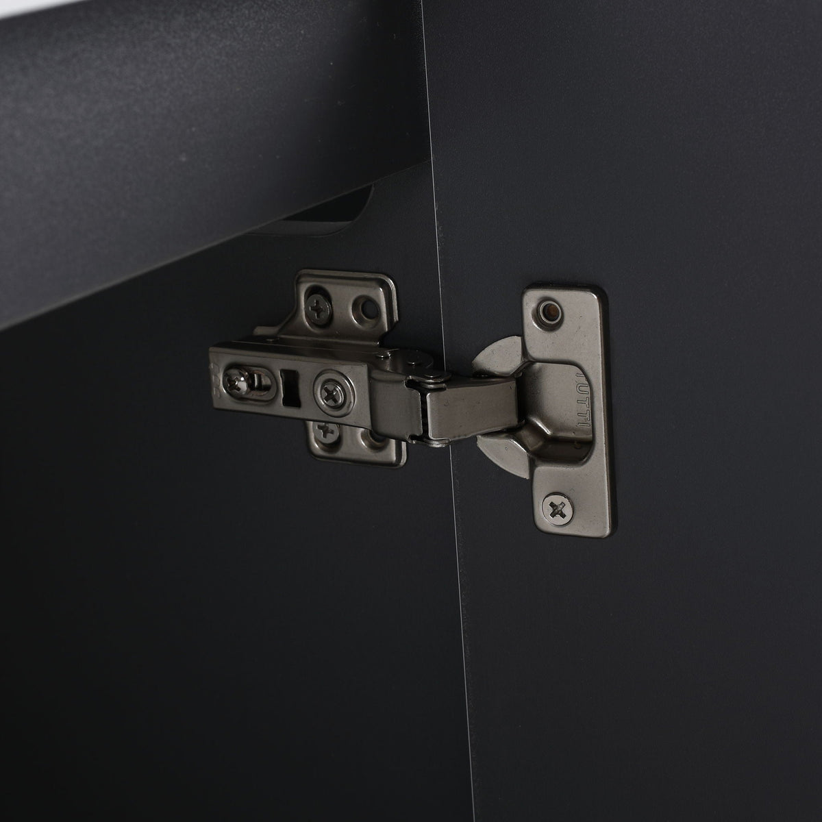 Contemporary Wall Mounted Bathroom Vanity With Resin Double Sink