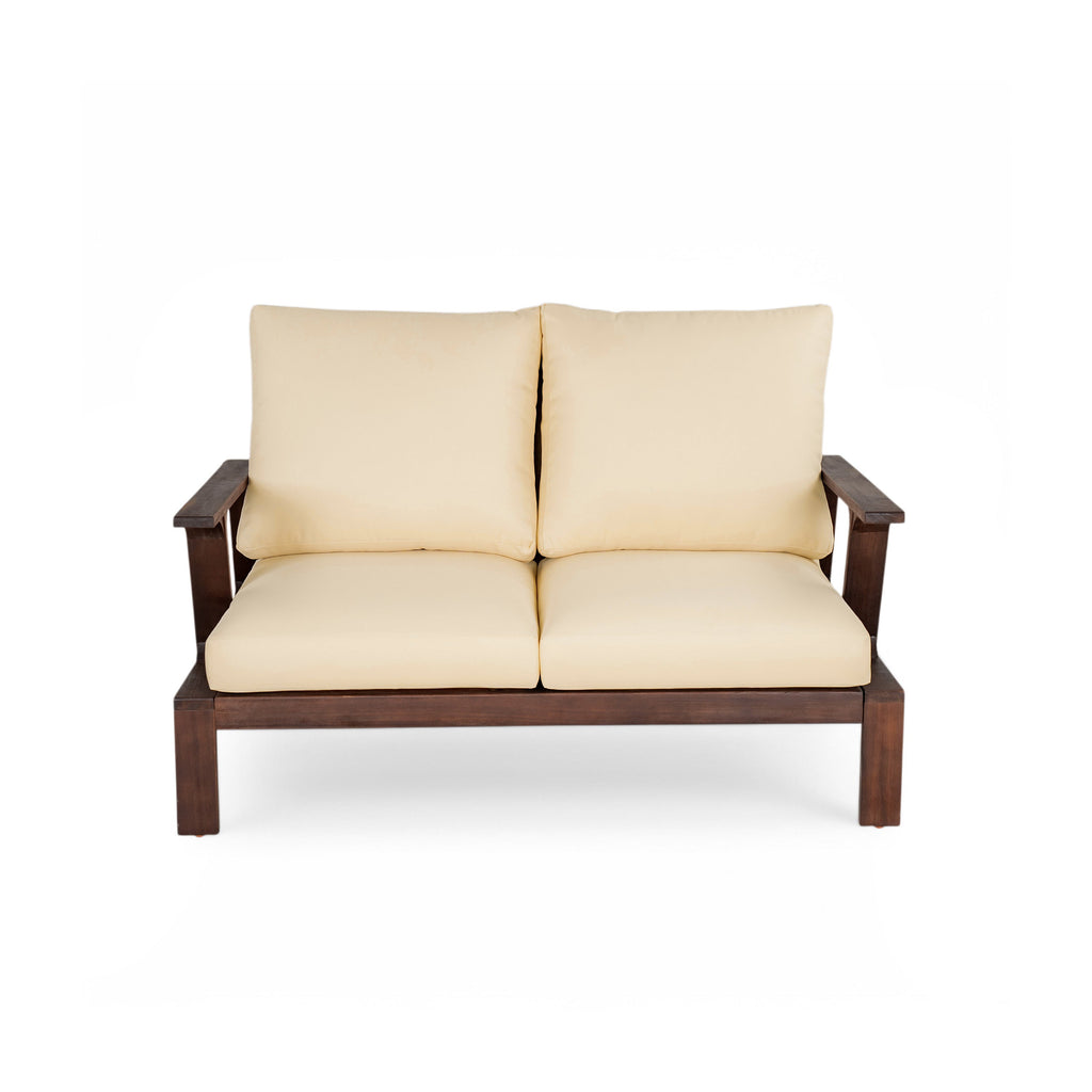 4 Pieces Outdoor Sofa Set with Cushions and Coffee Table