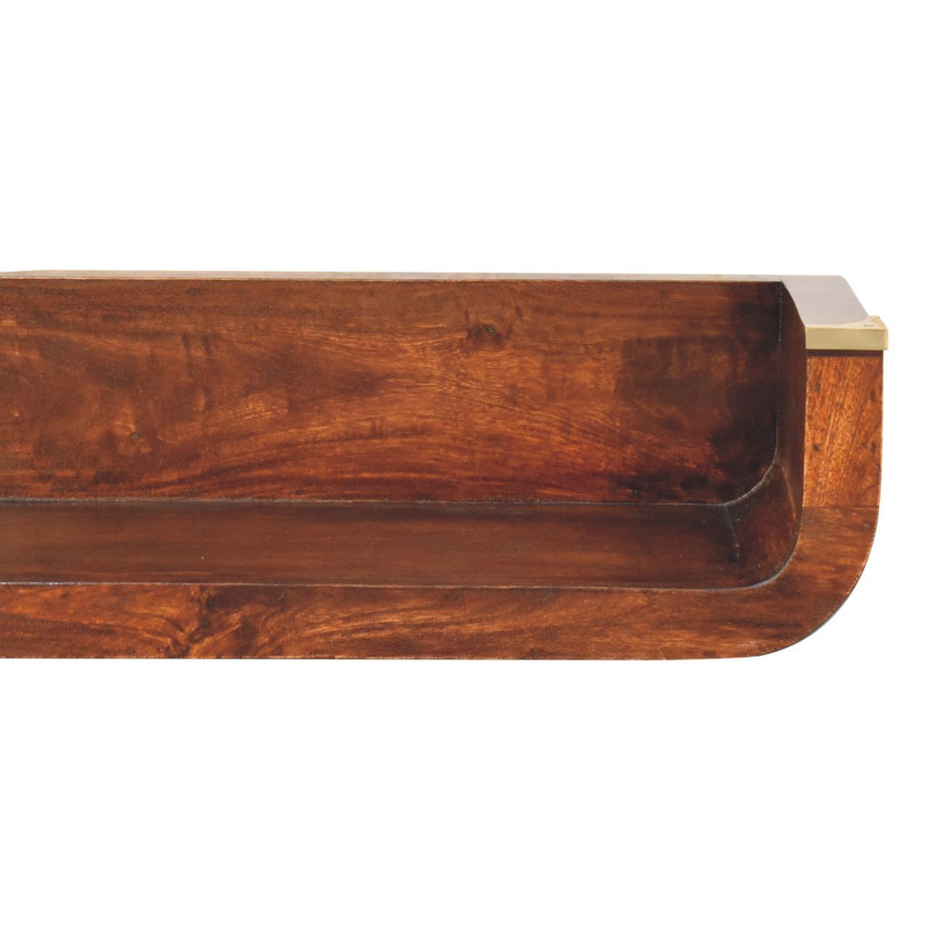 Indira - Floating Console Table - Walnut