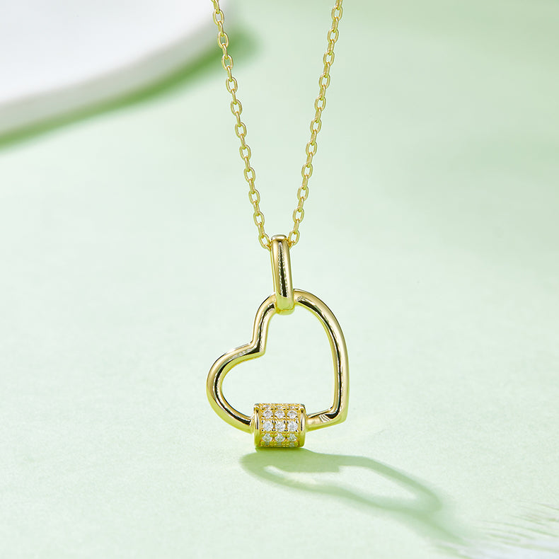 Sparkala™ 925 Sterling Silver Heart Shape Necklace